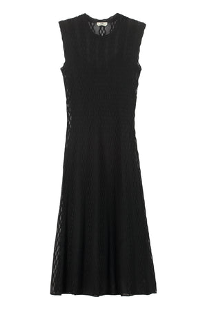 Midi viscose dress-0